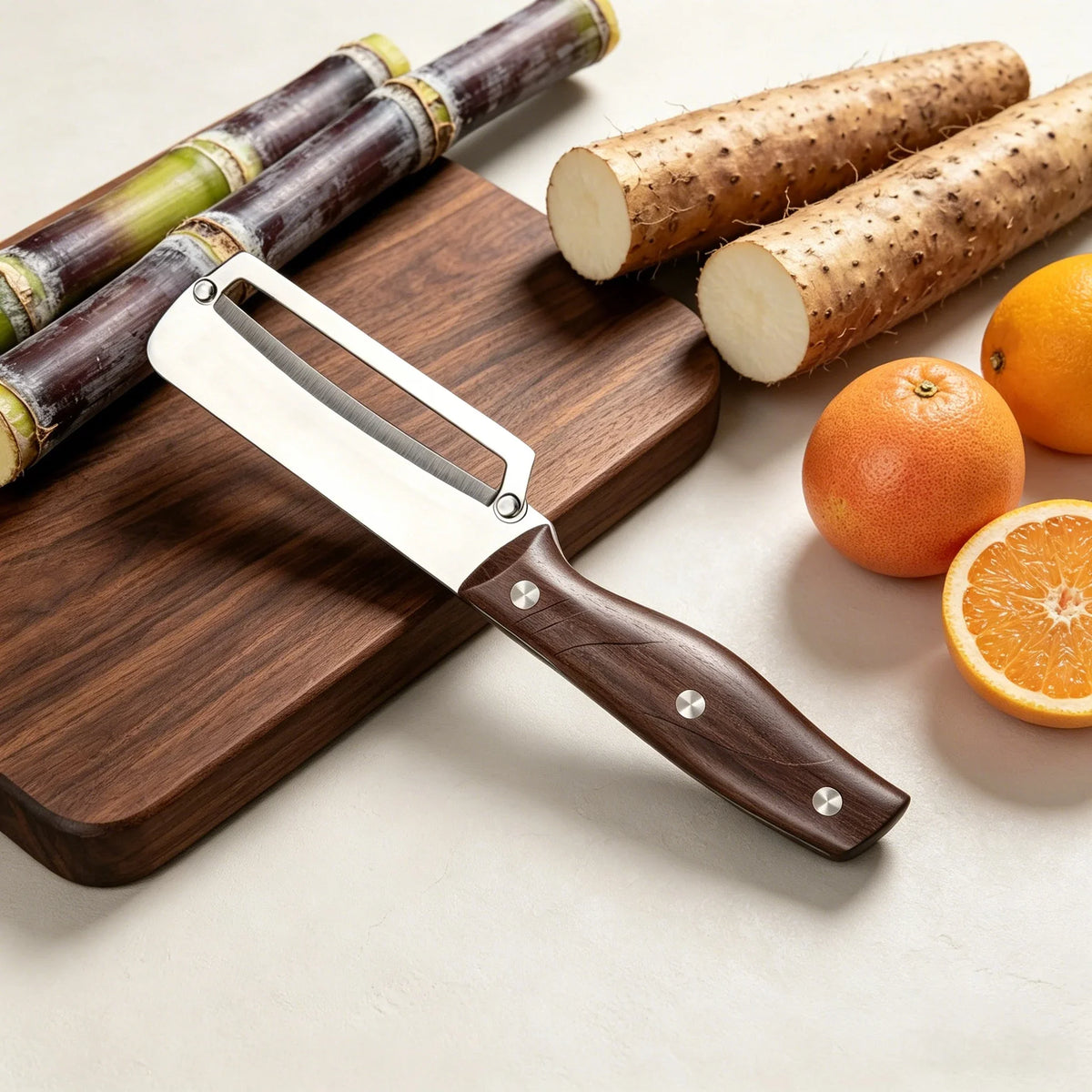 5-Piece Fruit Peeler Set – Sugarcane, Pumpkin & Yam Knife