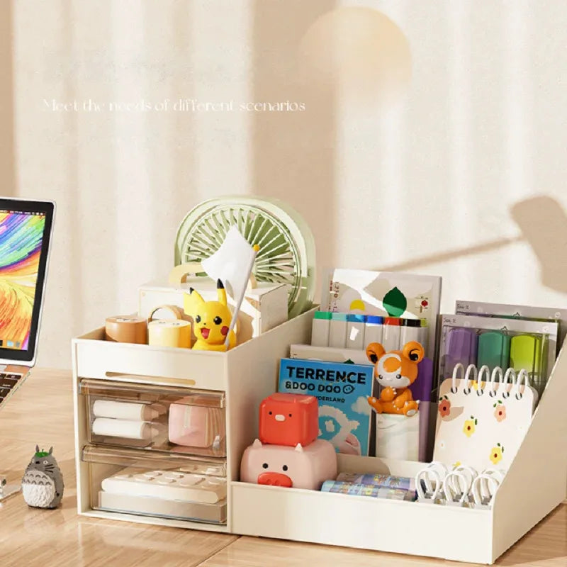 Transparent Drawer Makeup Box Dormitory Organizer Plastic Cosmetics