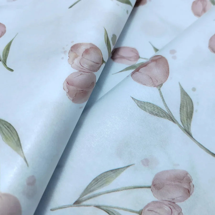 50 Pcs Tulip Gift Wrapping Paper Set – DIY Crafts & Occasions