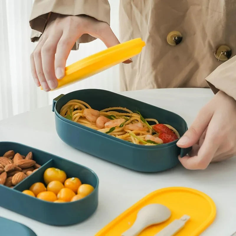 850ml Double-Layer Leak-Proof Bento Box | Microwavable Lunch Box