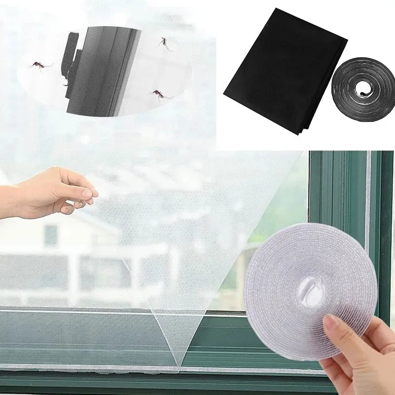 DIY Self-Adhesive Mosquito Window Screen Net | No-Tool Fit