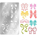 Bows Metal Stencil – Reusable Stainless Steel Craft Template