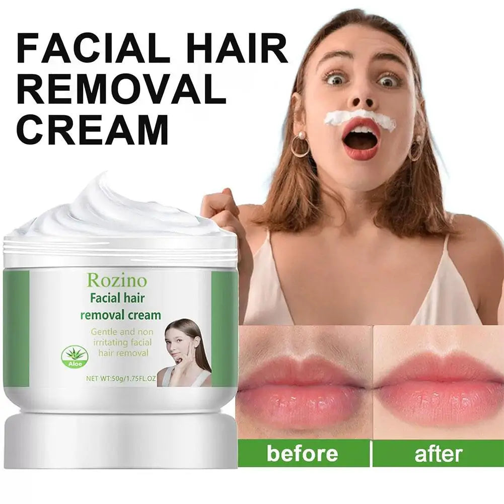 Facial Hair Removal Cream – Gentle, Painless Upper Lip & Chin