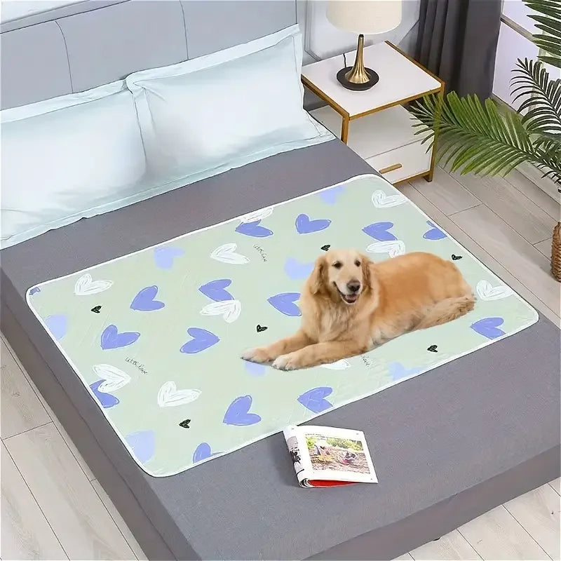 Washable Reusable Anti-slip Bed Protector Pad Thick Durable Polyester