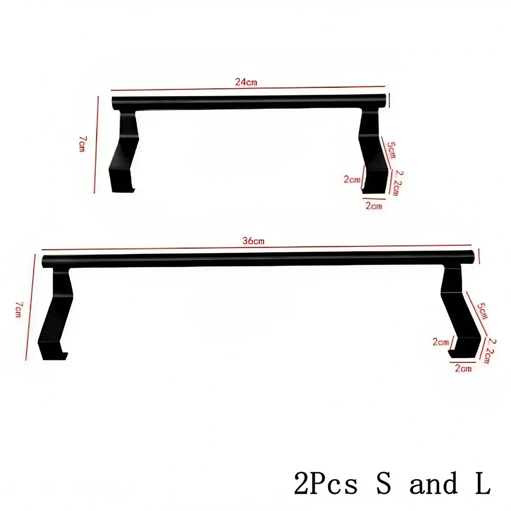 Punch-Free Door Hanging Towel Bar | Stainless Steel Rack