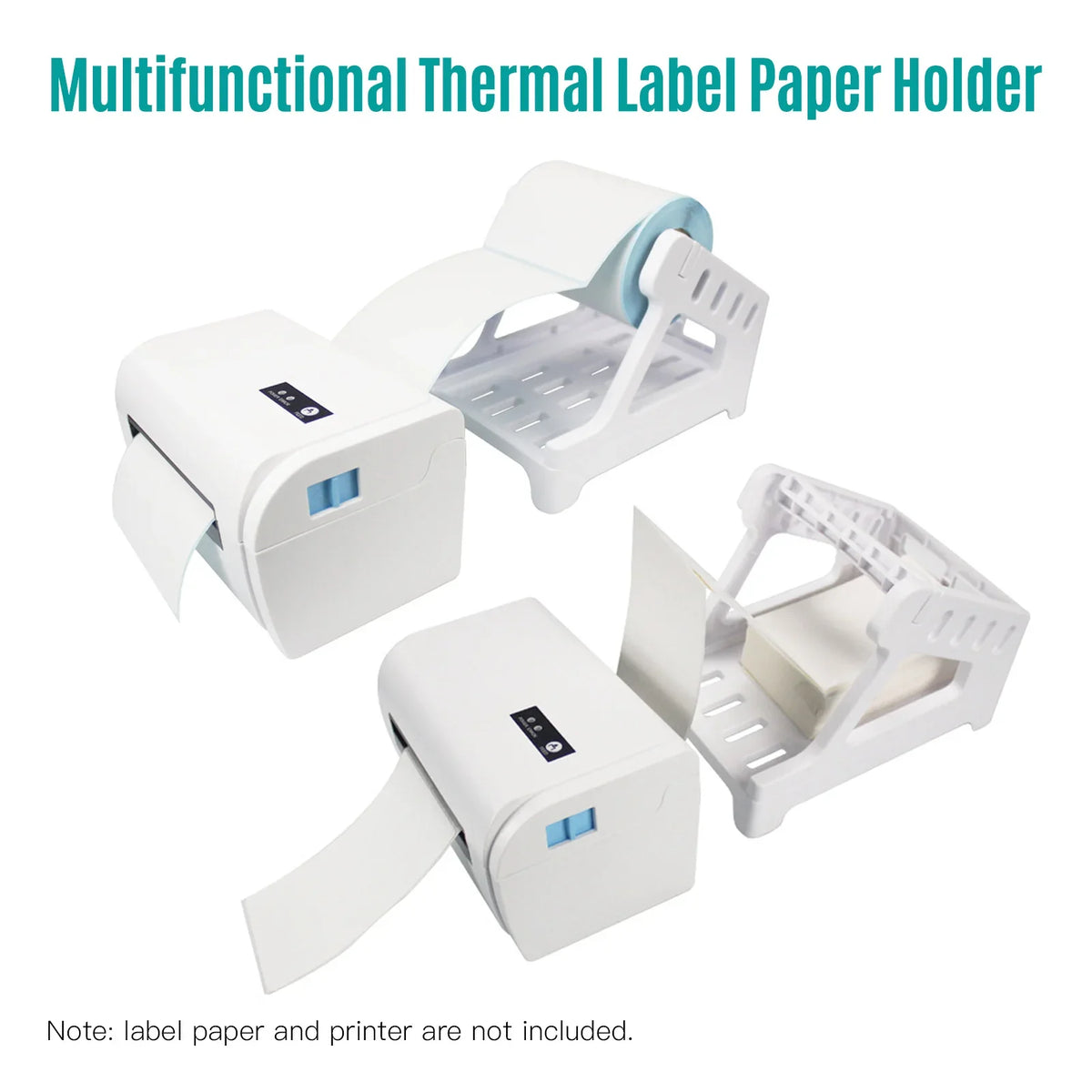 2-in-1 Label Holder for 4x6 Roll & Fanfold Thermal Labels