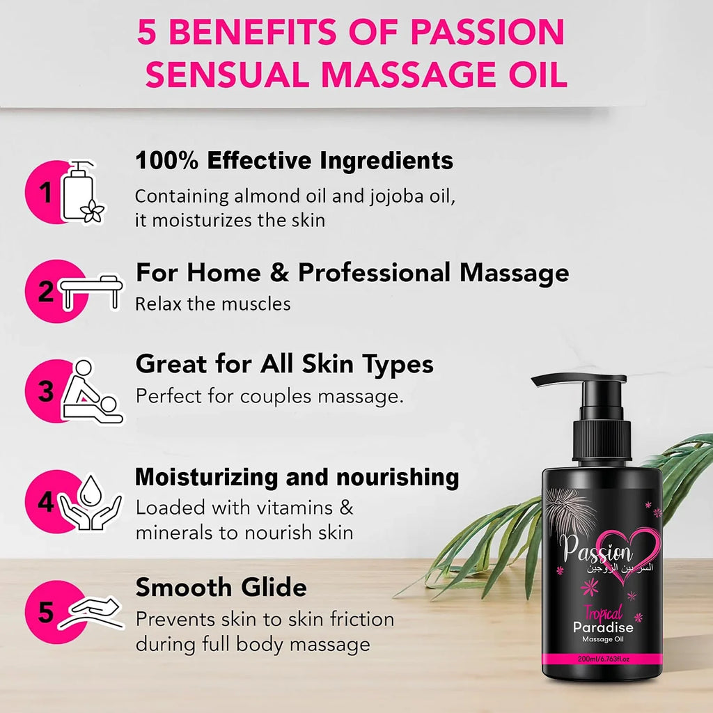 2-Pack Body Massage Oil – Sweet Almond & Jojoba | 400ml