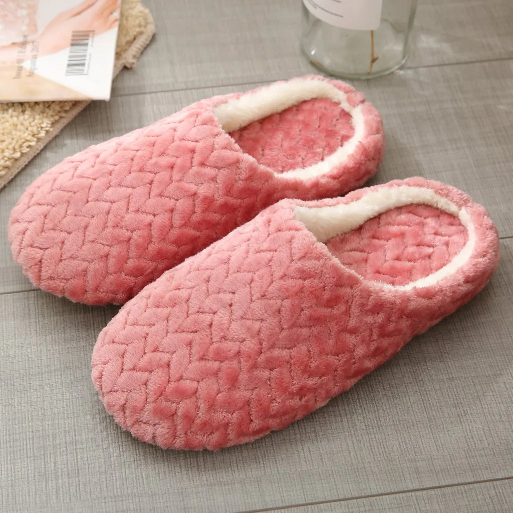 Cartoon Cat Memory Foam Indoor Slippers – Non-Slip & Warm