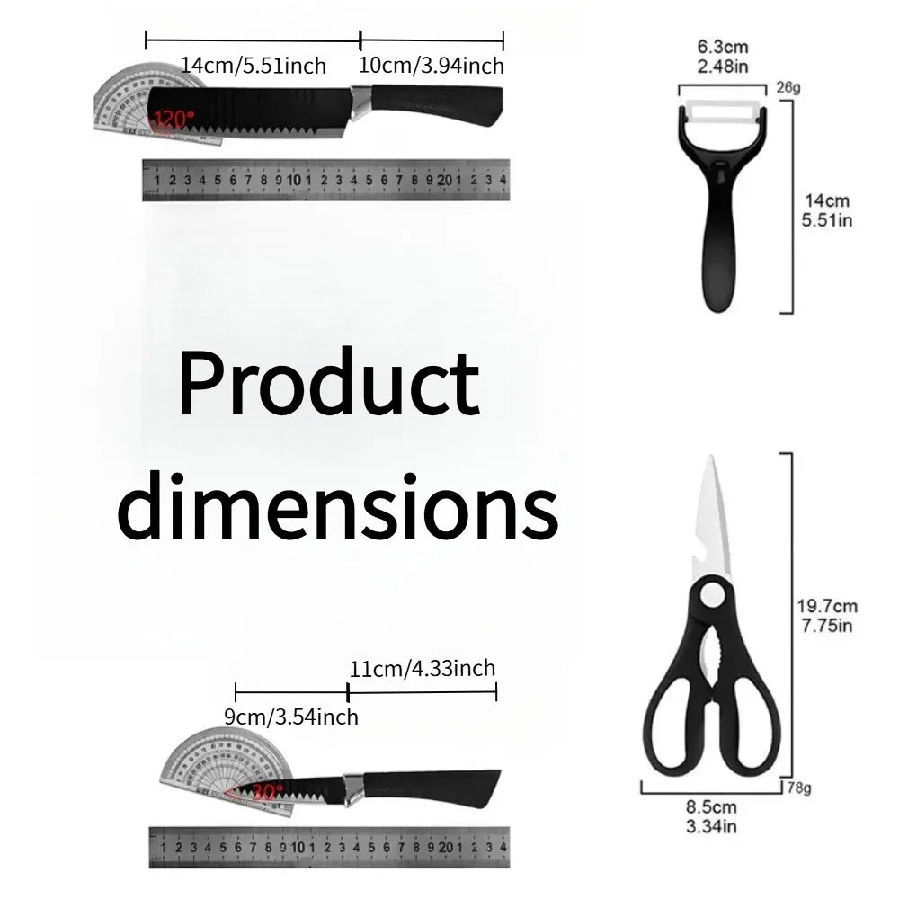 PLYS Stainless Steel Kitchen Knife Set 1–4 Pcs | Dishwasher Safe