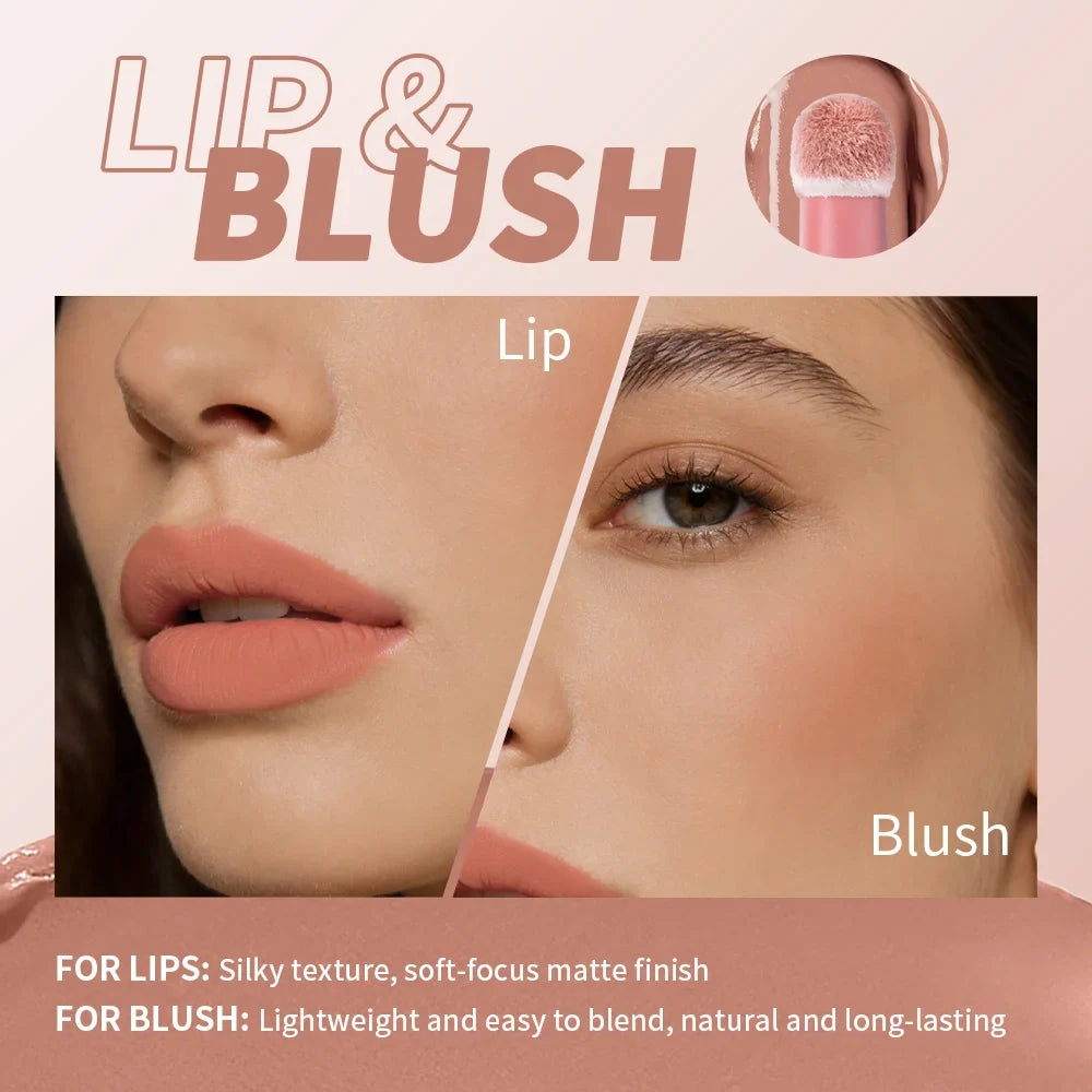 Lakerain 2-in-1 Lip Cream & Cheek Blush – Waterproof
