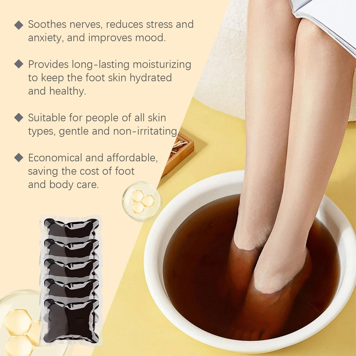 Herbal Foot Bath Beads – Moisturizing & Nourishing Foot Soak