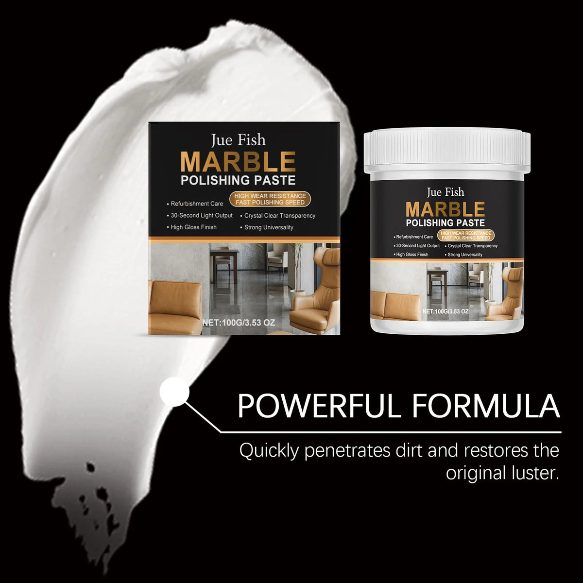 Marble Polishing Paste 100g – Restore Shine & Remove Scratches
