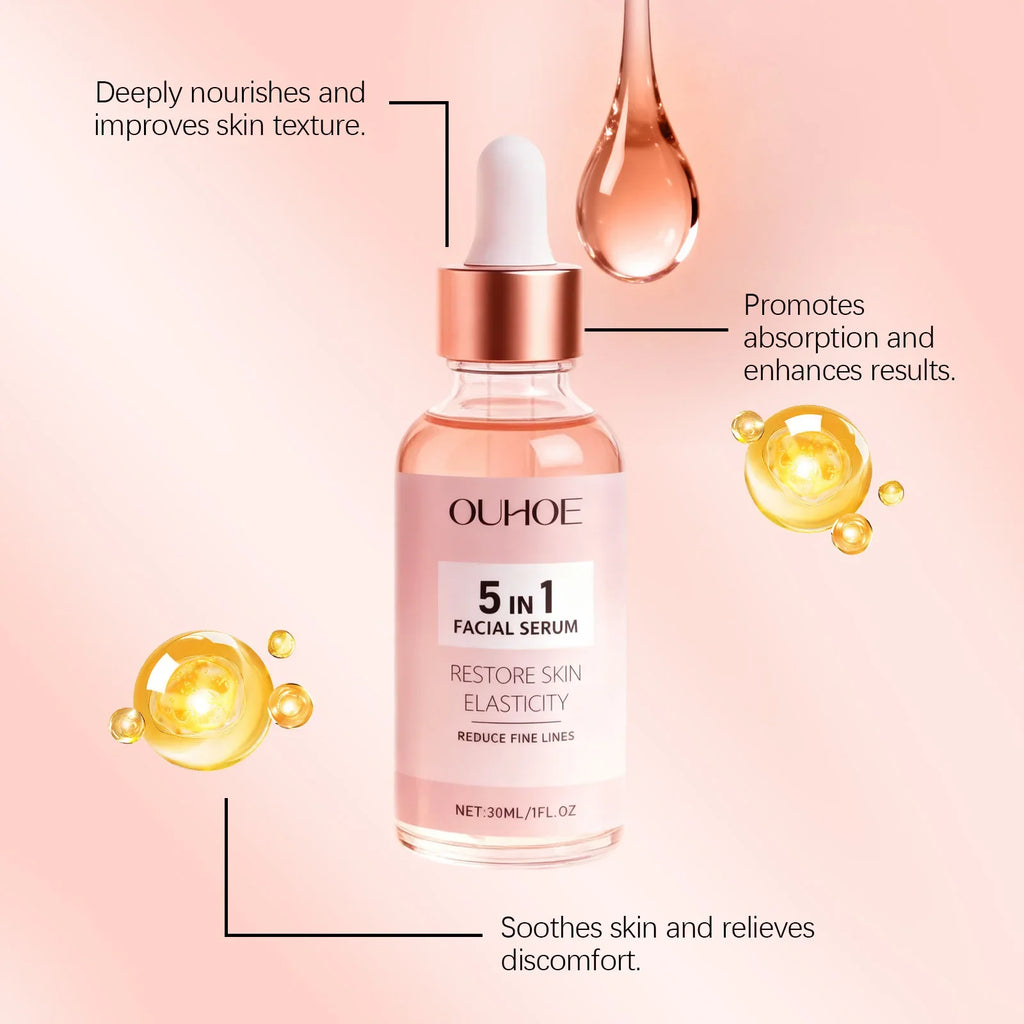 Antioxidant 5-in-1 Facial Serum – Brighten, Tighten & Moisturize