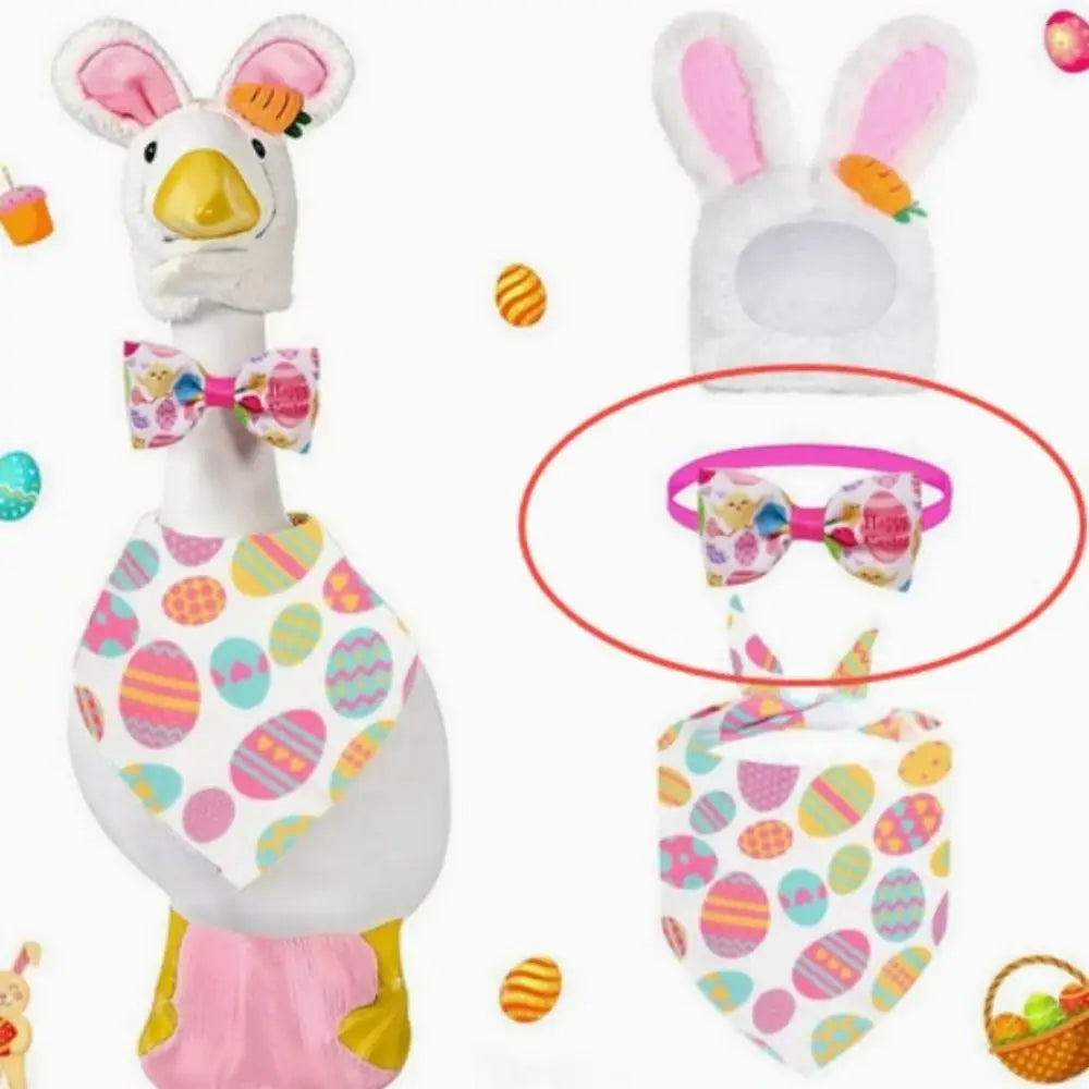 Easter Porch Goose Outfit Set | Cute Garden Decoration