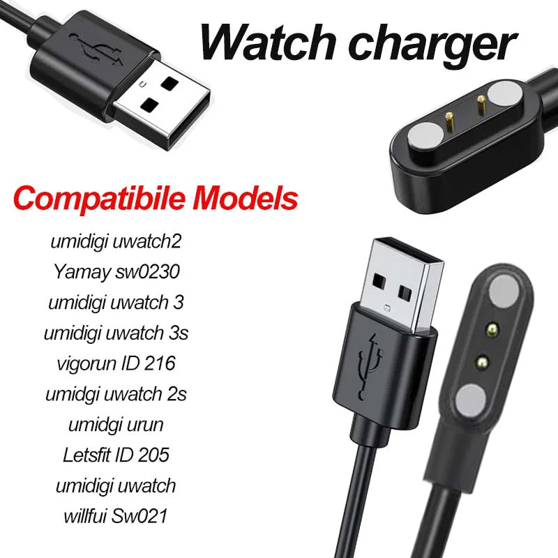 Magnetic Smart Watch Charger – YAMAY SW021 SW023 Letsfit ID205L