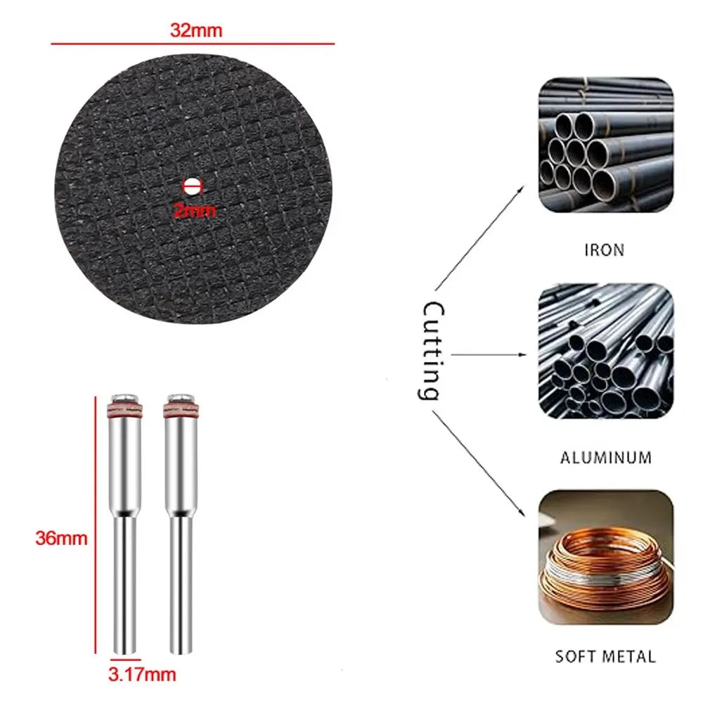 Rotating Tool Cutting Wheel Including HSS Circular Saw Blades Resin