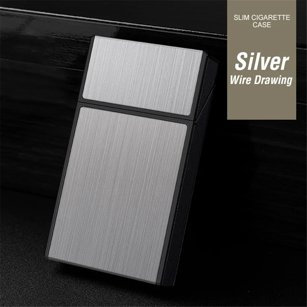 Ultra Thin Metal Cigarette Case – 20 x 100mm Cigarettes