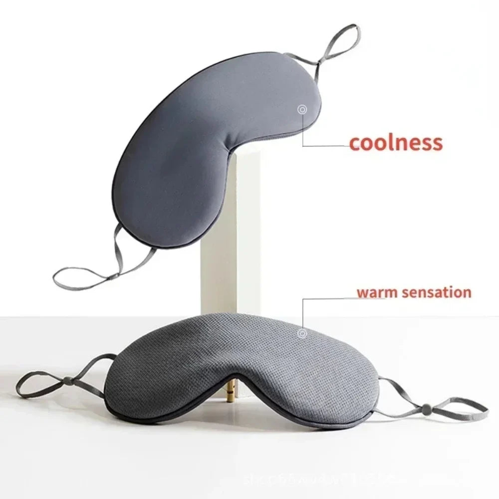 Korean Ice Silk Sleep Eye Mask | Warm & Cool, Light Blocking
