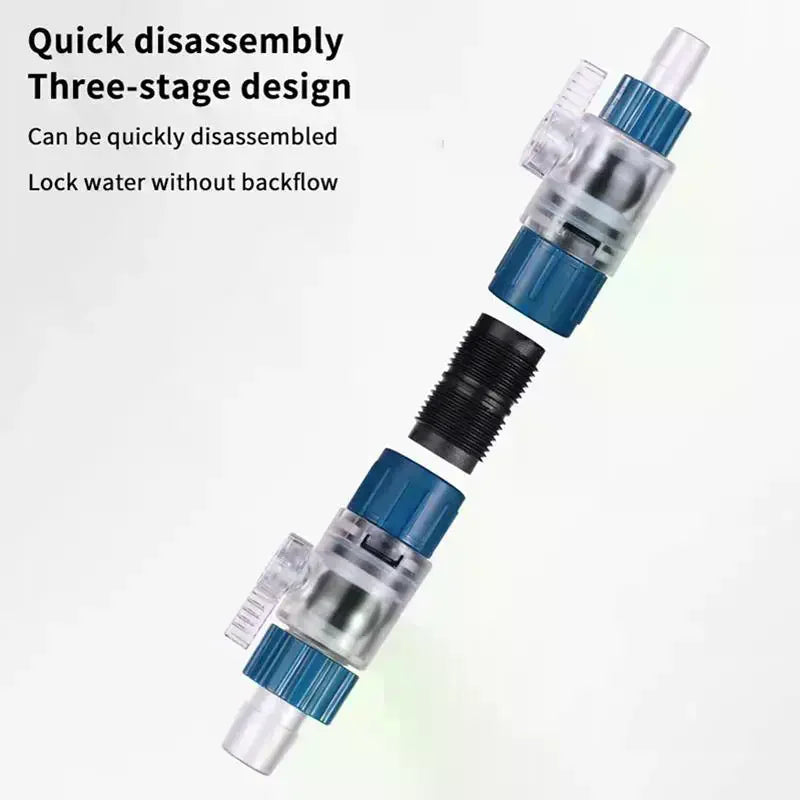 Aquarium Quick Release Hose Connector 12mm 16mm 20mm Filter Valve