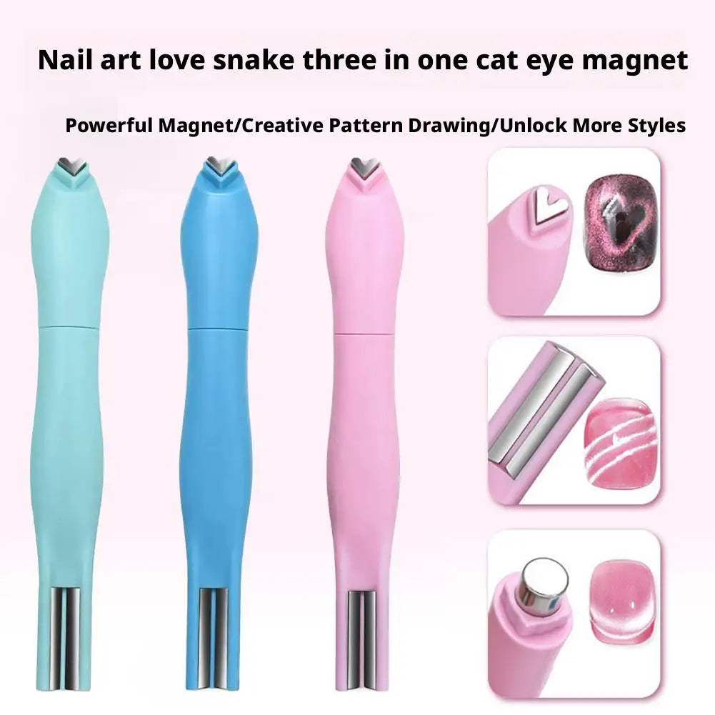 3-in-1 Heart Magnet for Cat Eye Gel Polish | Nail Art Tool