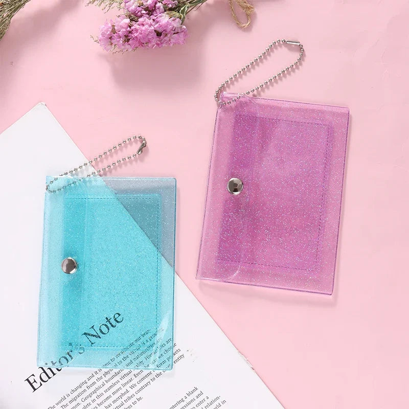 Transparent PVC Card Holder Wallet – Women's Zipper Coin Purse
