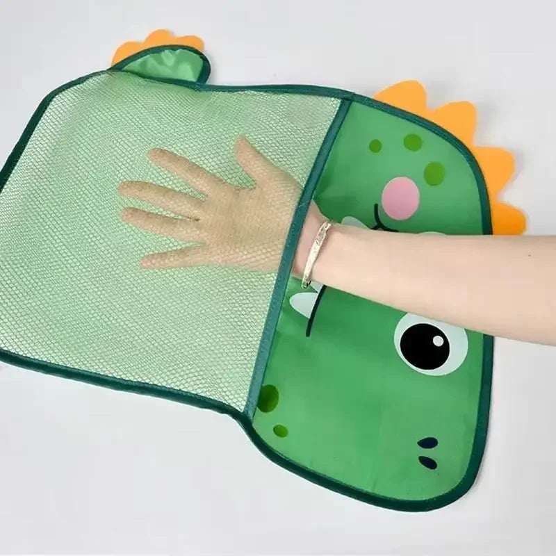 Suction Cup Bath Toy Storage Bag Mesh Hanging Organizer Bathtub