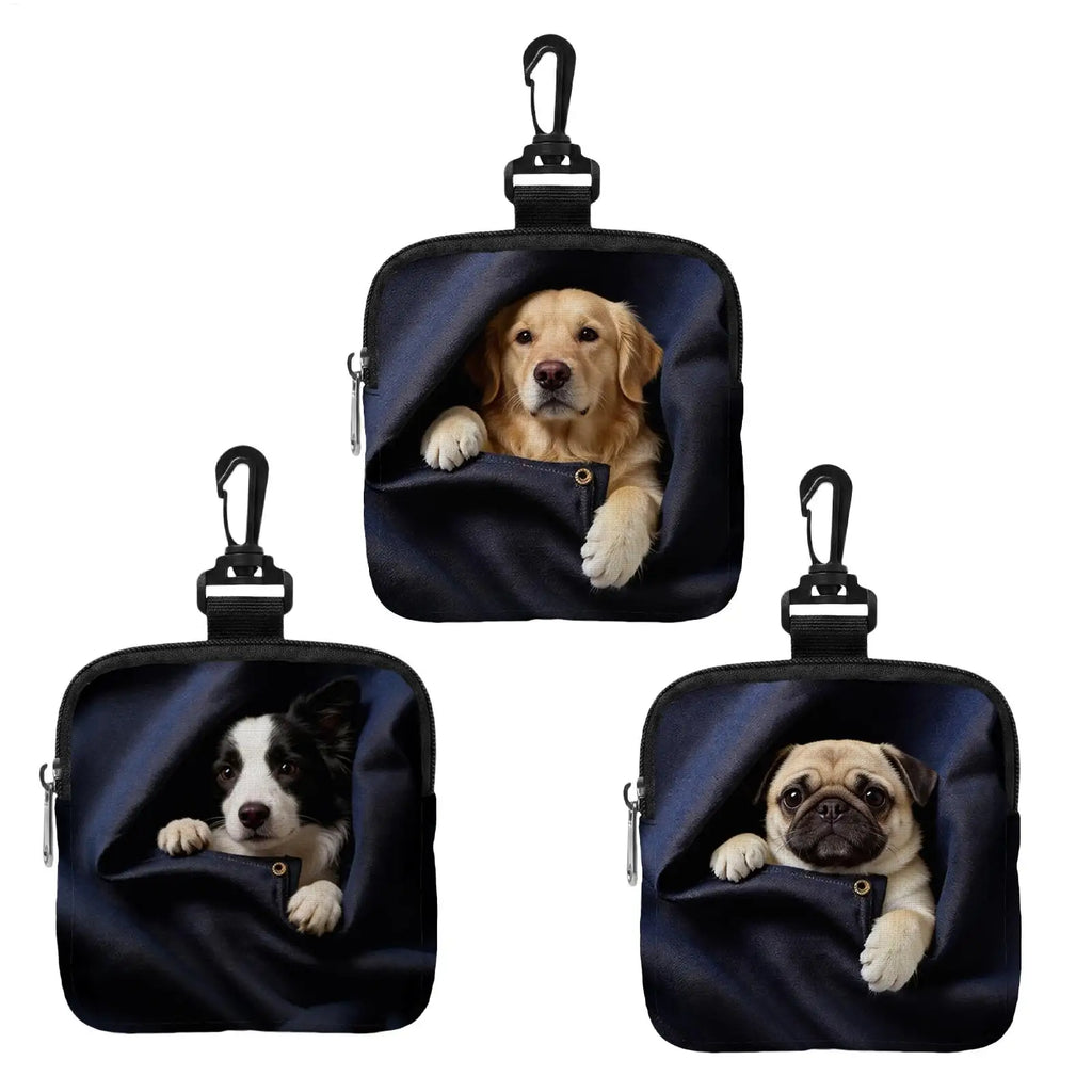 Portable Dog Supports Pouch Training Carrier Belt Clip Puppy Food