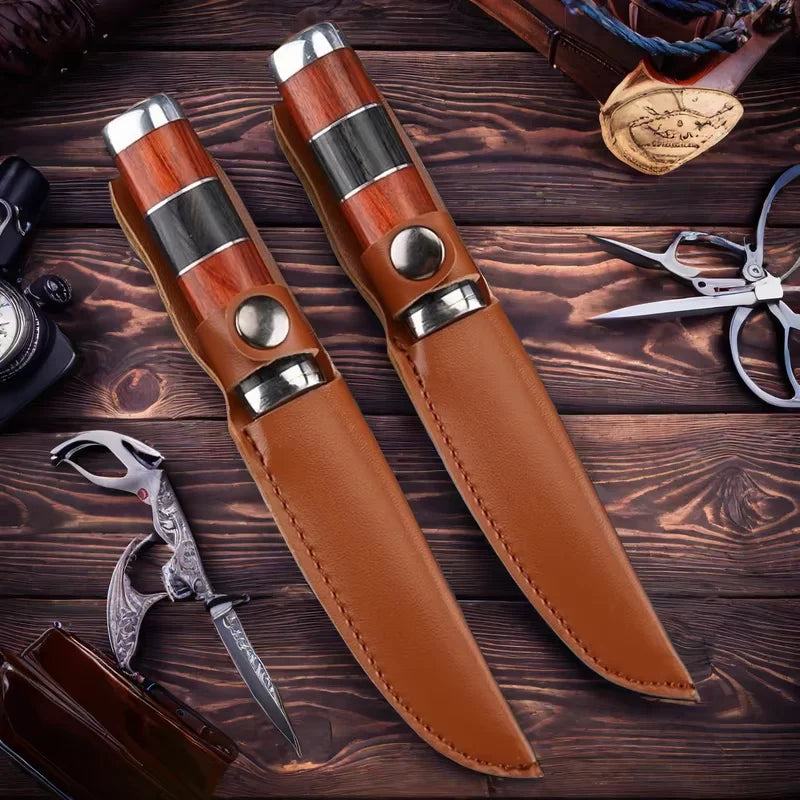 Stainless Steel Paring Knife – Wood Handle & Blade Cover