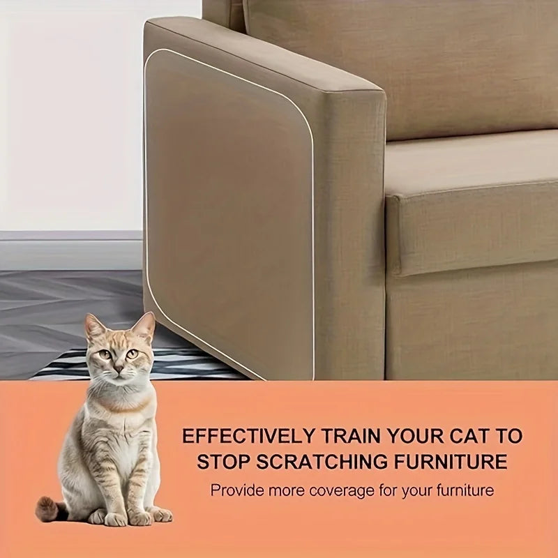 Cat Scratch Guard Tape 10pc – Clear Furniture Protector Stickers