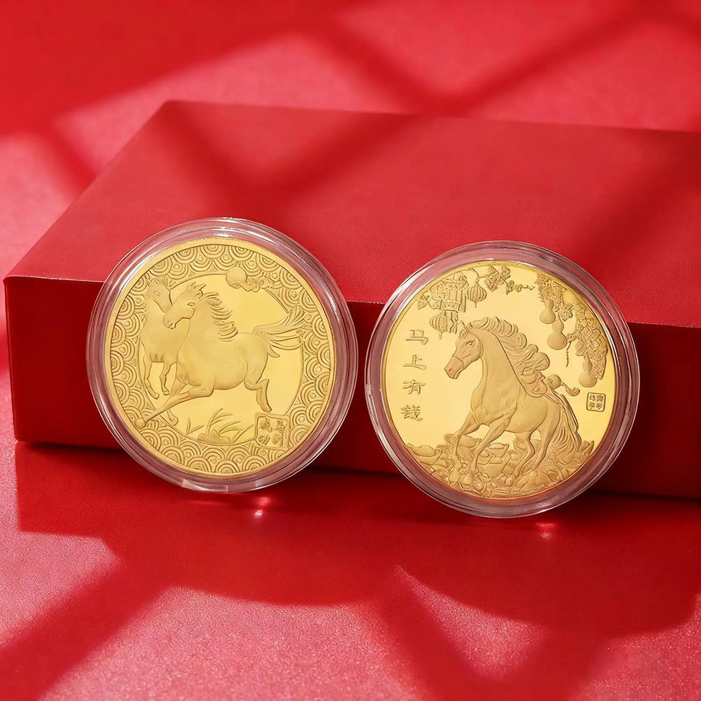 Year of the Horse 3D Commemorative Coin – Lucky New Year Gift