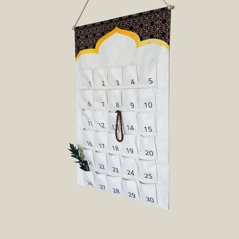 30-Day Ramadan Countdown Advent Calendar Bags | Eid Decor