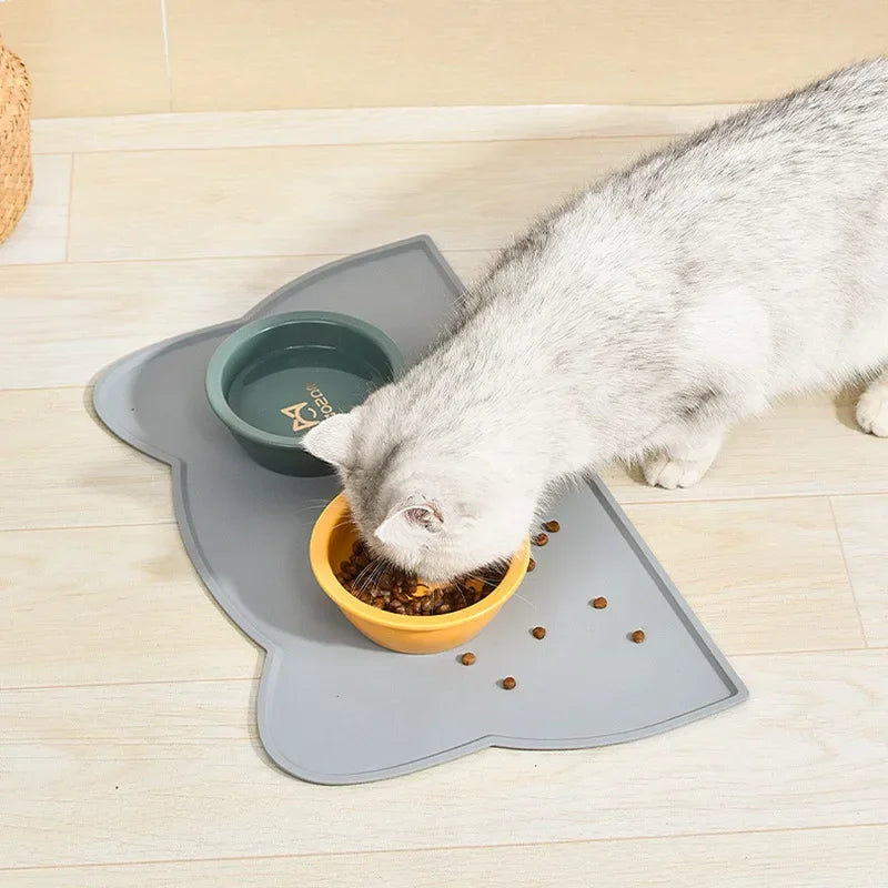 Silicone Cat Feeding Mat – Non-Slip Pet Food & Water Placemat