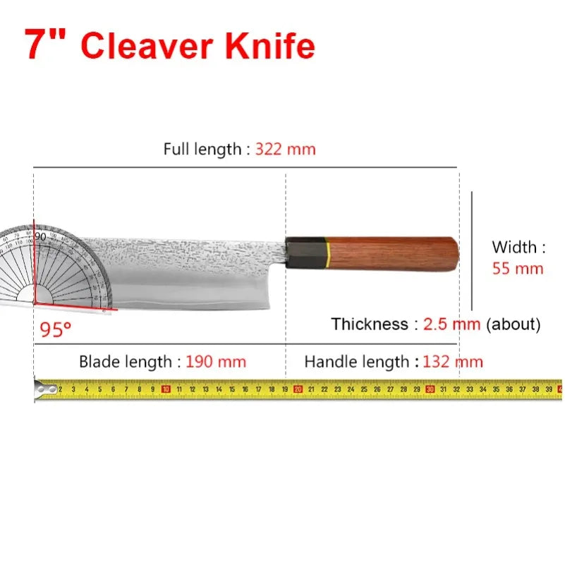 InLeung Forged Meat Cleaver – Stainless Steel Chef Knife