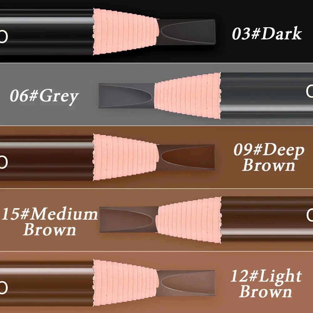 5-Piece Microblading Eyebrow Pencil Set – Waterproof Brow Pen