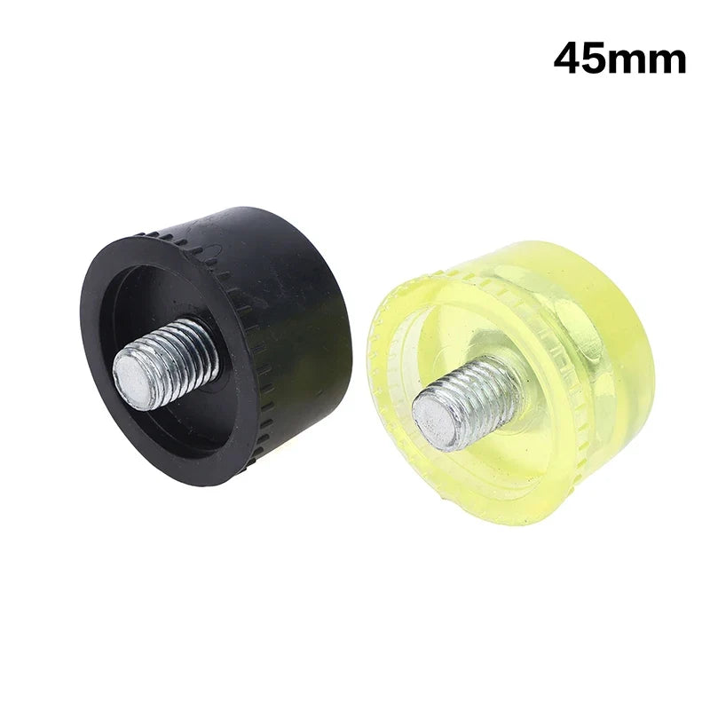Double Face Rubber Hammer Heads 25–45mm | Replacement Pair