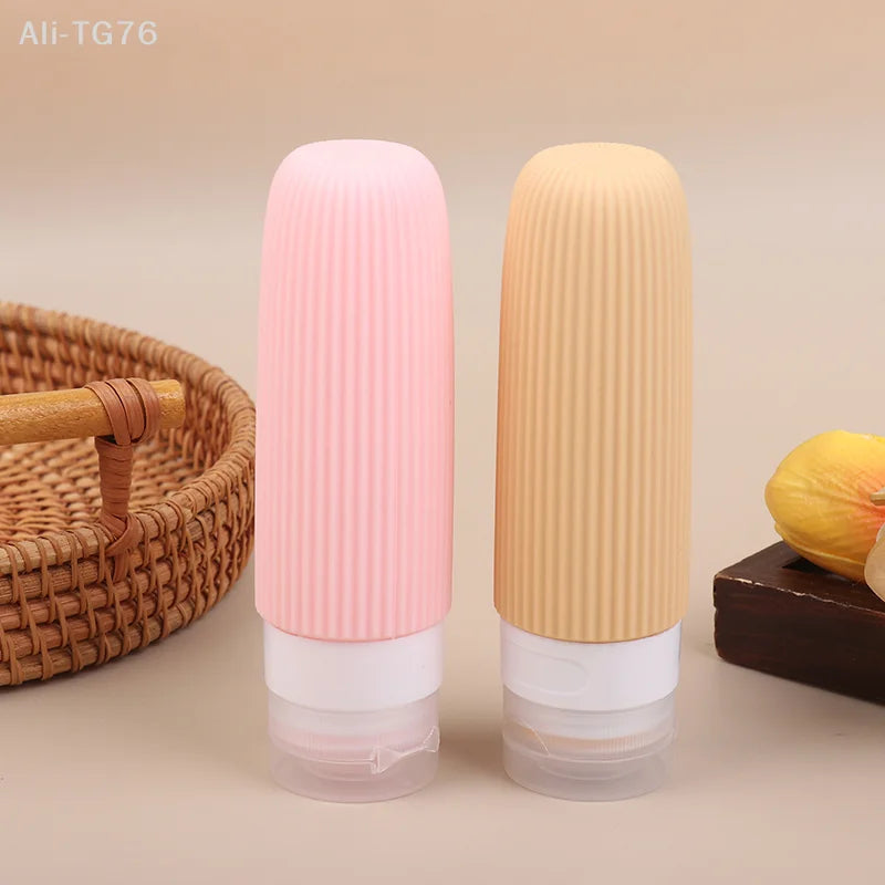 4-Pack Silicone Travel Bottles 90ml – Leak-Proof Refillable