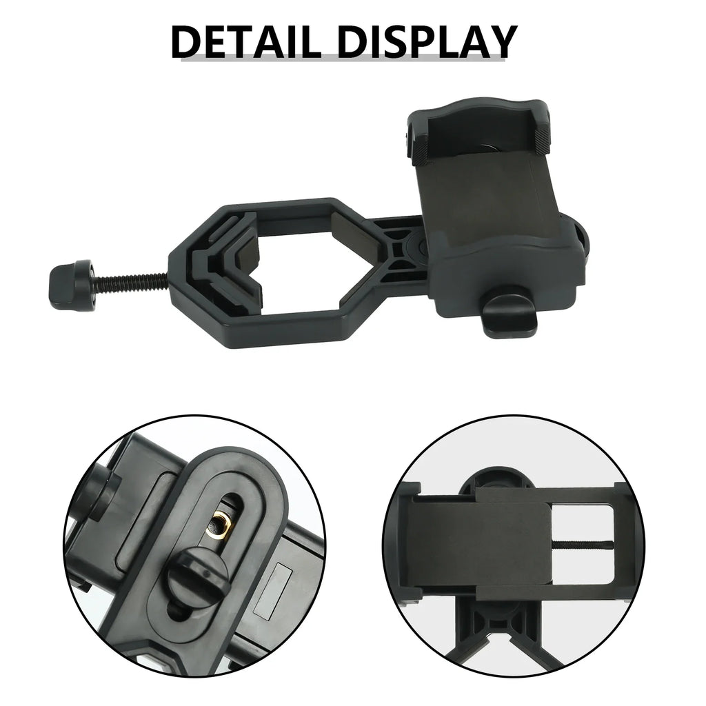 Universal Phone Mount Clamp for Binoculars, Monocular & Scope