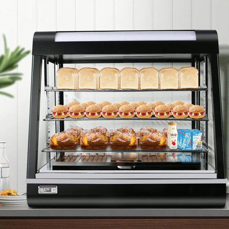 2000W 3-Tier Commercial Food Warmer Display Cabinet LED Lit
