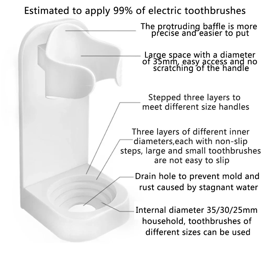Ceramic Toothbrush Holder & Bathroom Countertop Organizer