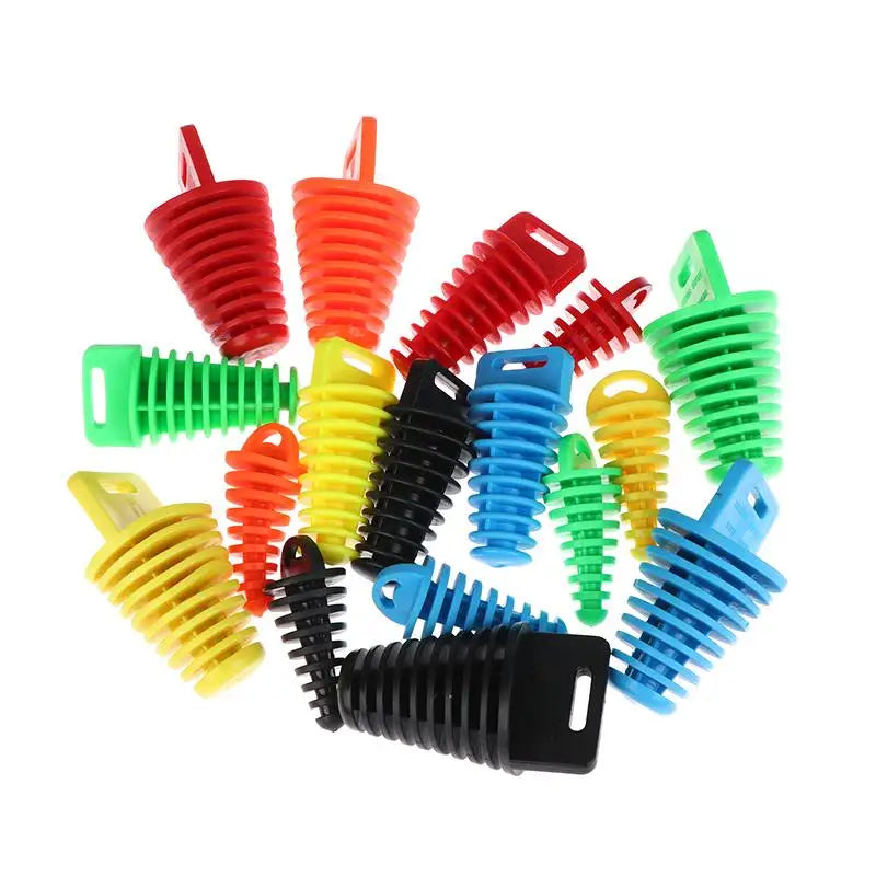Universal Motorcycle Exhaust Wash Plug – Silicone Pipe Protector