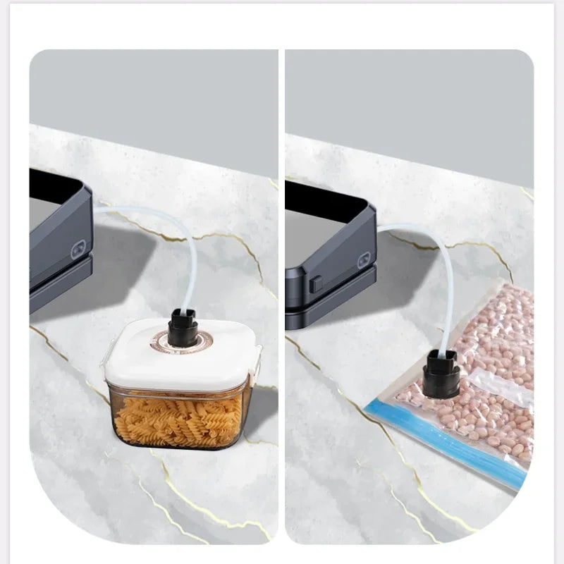 Electric Vacuum Sealer Machine | 6-in-1, Built-In Cutter, LED