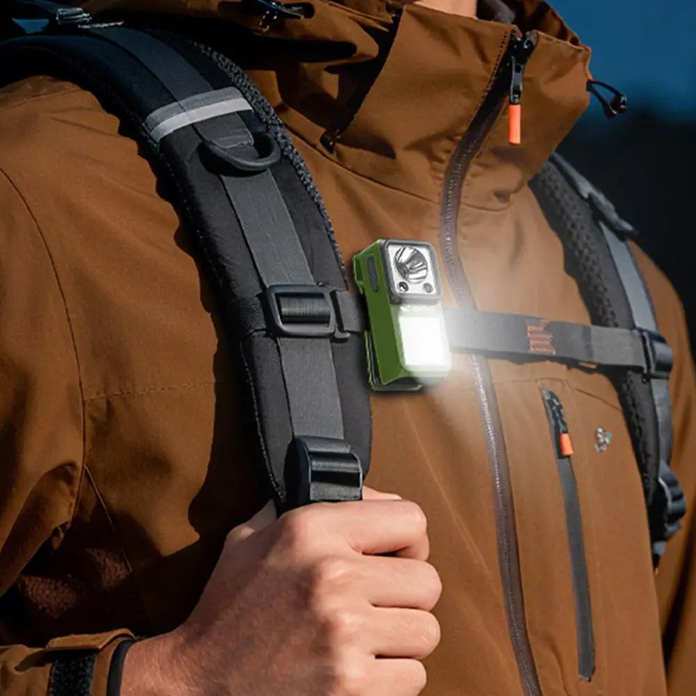Magnetic Clip-On LED Flashlight | 6 Modes, Rechargeable
