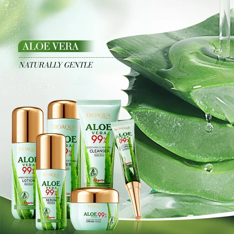 Aloe Vera 6-Piece Skincare Set – Hydrating Daily Routine