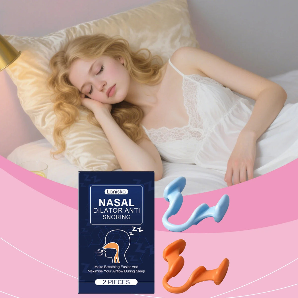 Laniska Nasal Dilator | Soft Breathing Aid for Better Sleep
