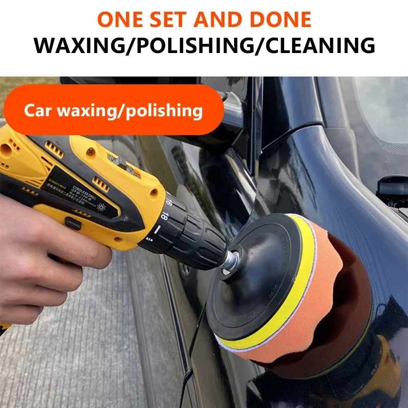 6-Piece Car Polishing Foam Pad Kit | 3/4/5 Inch Buffer Pads