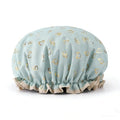 Large Waterproof Shower Cap for Long Thick Hair – Double Layer