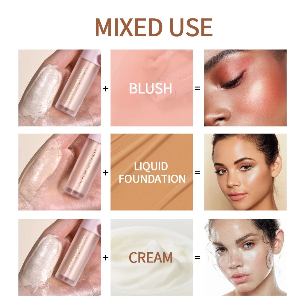 Liquid Face Highlighter Bronzer – 4 Shades | Shimmer Glow