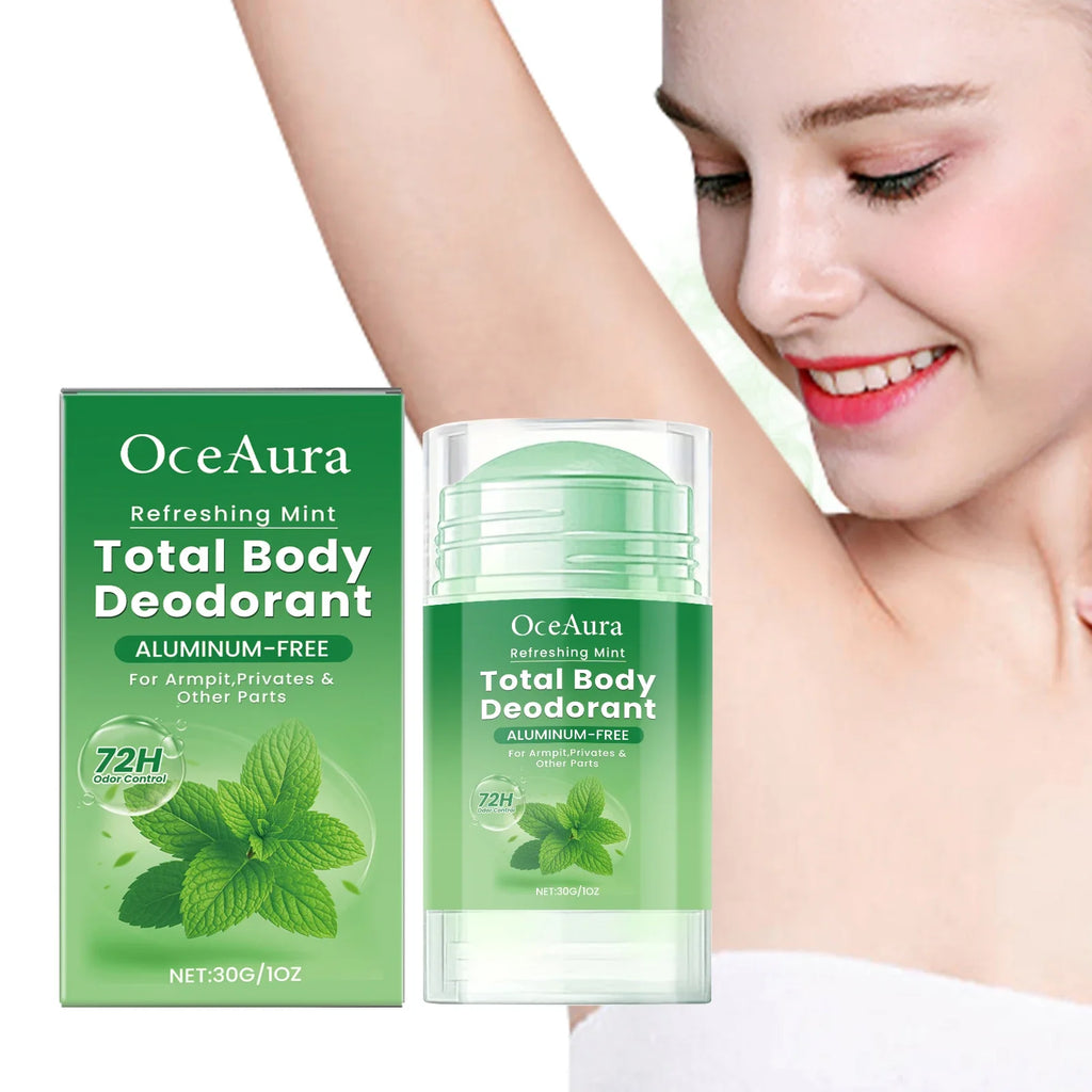 OceAura Cooling Mint Deodorant Stick | Unisex, 30g