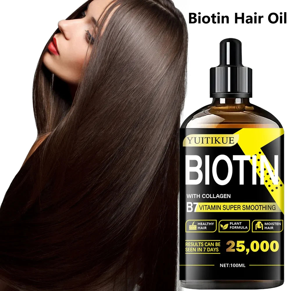 YUITIKUE Biotin & Collagen Hair Oil – Smooth, Strong & Shiny