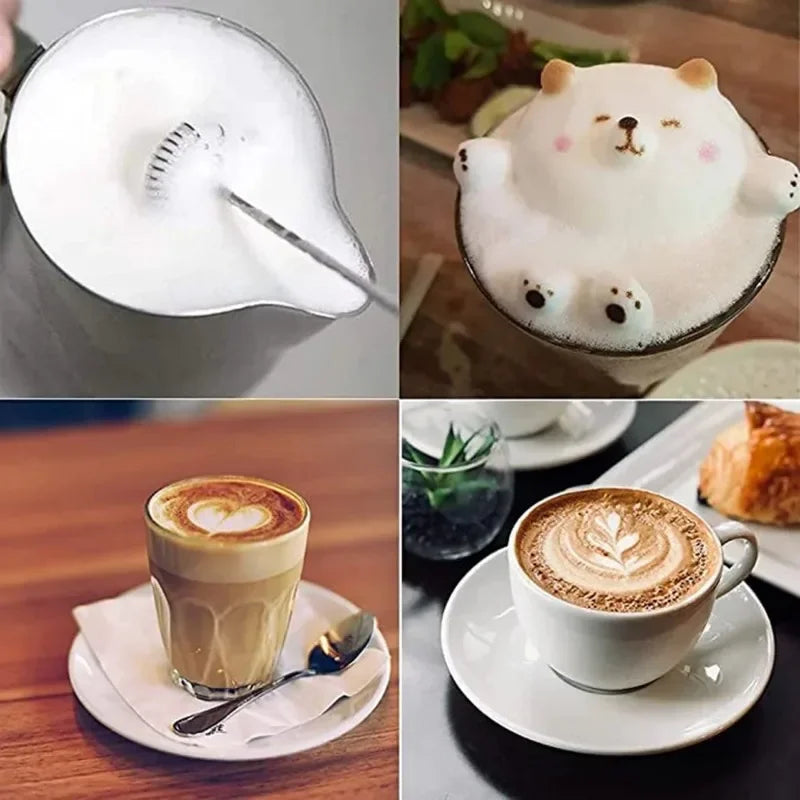 Electric Milk Frother & Egg Beater – 3-Speed Handheld Mixer